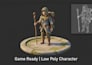 create 3d low poly game character npc model cartoon avatar and rig low poly mesh